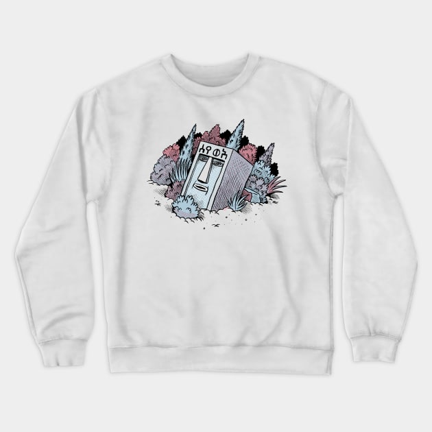 Rediscovered Stone Idol Crewneck Sweatshirt by awcomix